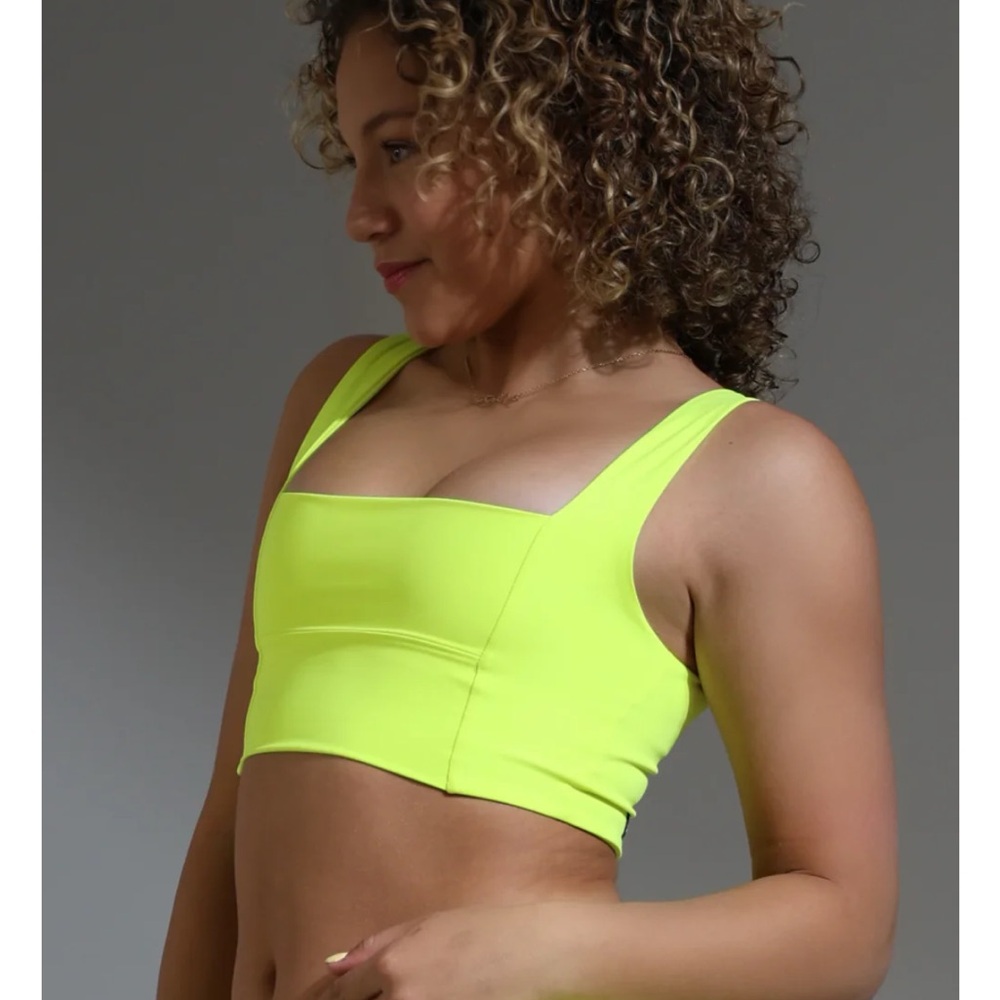 NWT Tiger Friday Dancewear Lennon Crop Top Color Citrus Size AXS - Picture 7 of 7